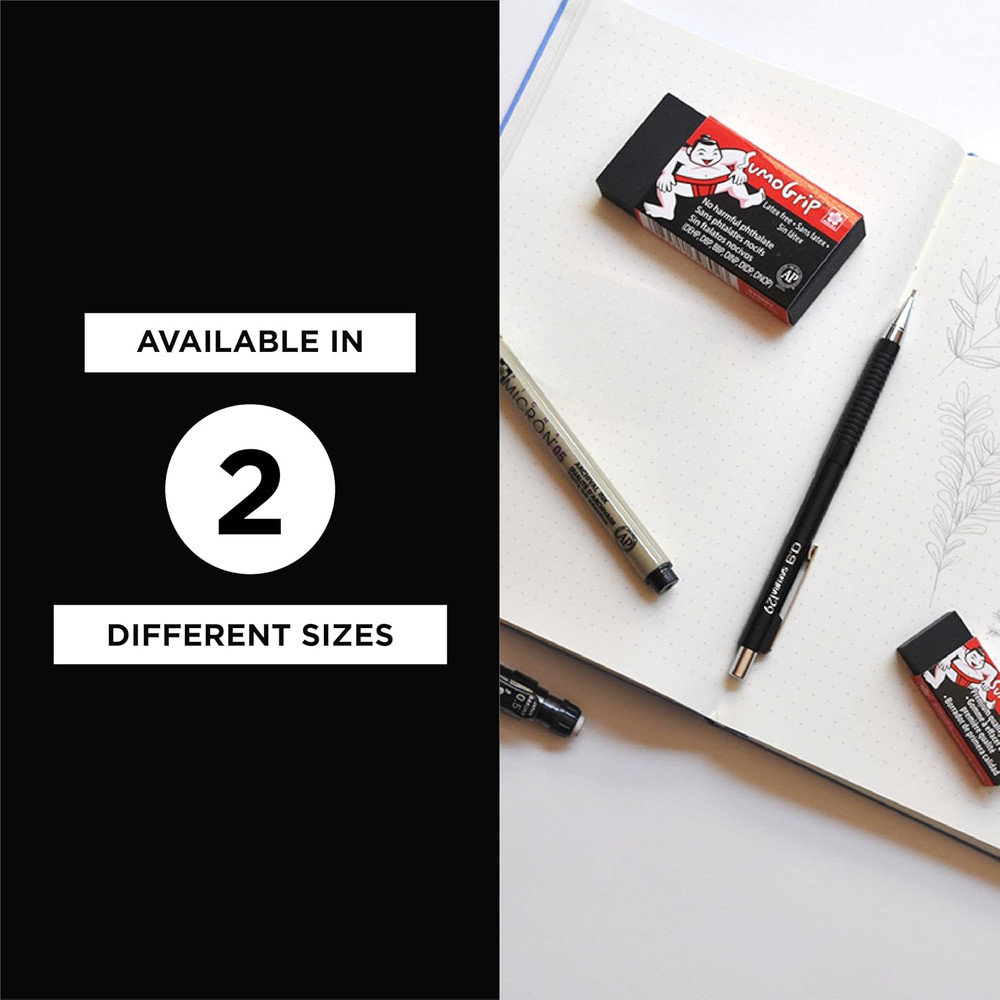 Sumogrip Block Eraser - Microporous Erasers for School, Drawing, and Writing - B