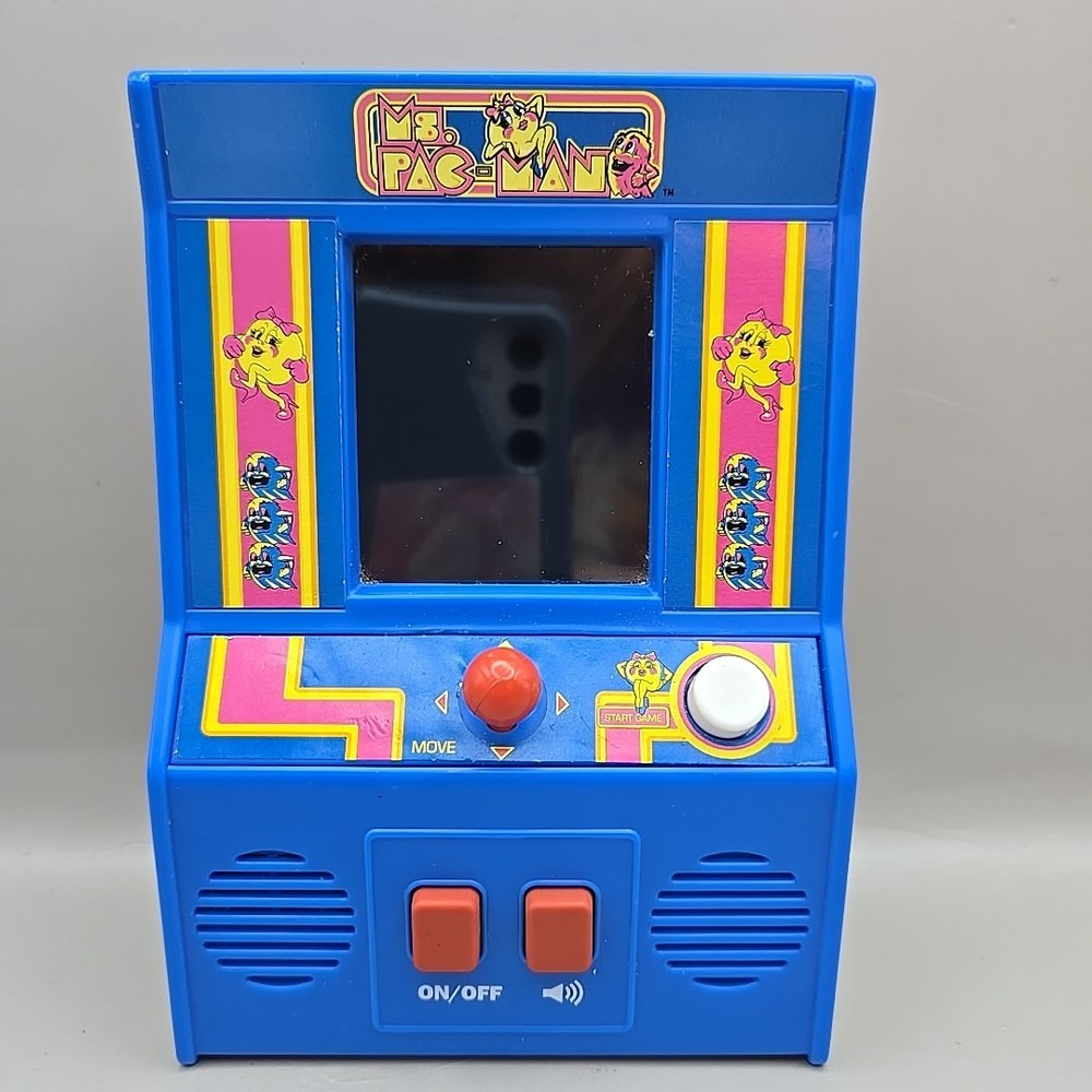 2018 Basic Fun Ms. Pac-Man Miniature Arcade Game Machine #09614 Bandai Namco