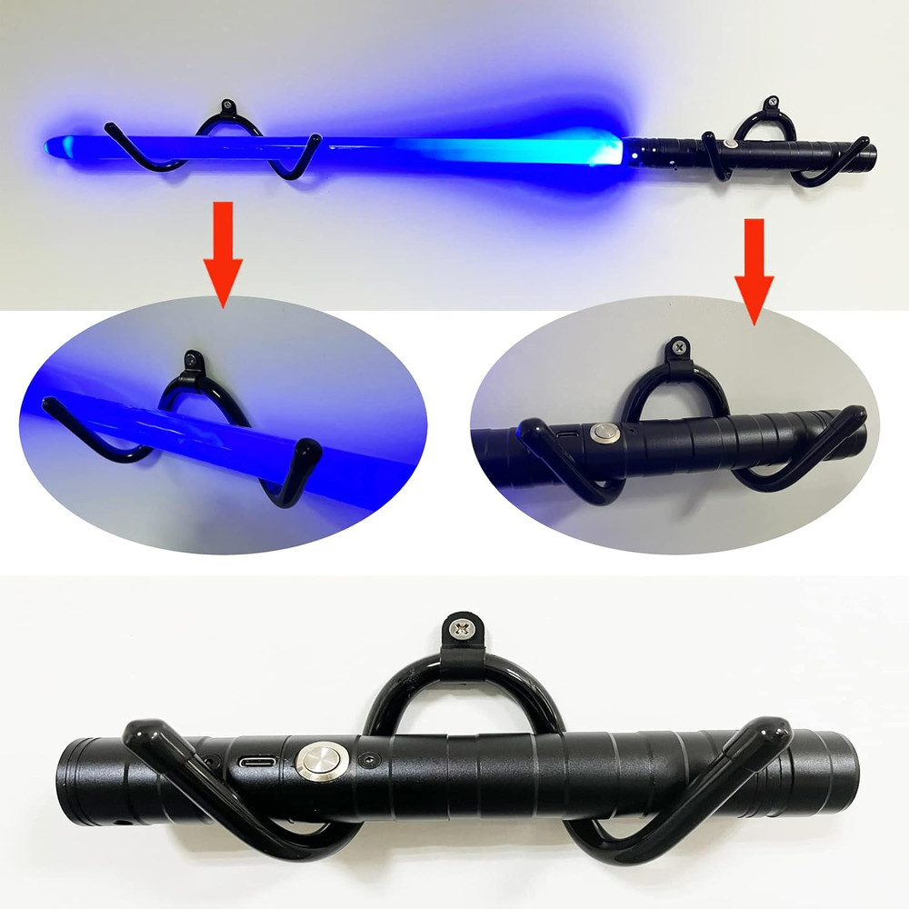 Horizontal Wall Rack Wall Holder Lightsaber Display Rack Hook Stand, Compatible