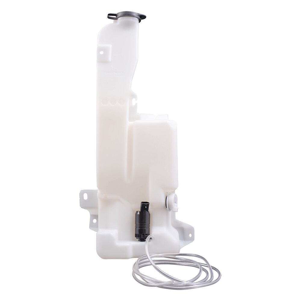 Windshield Washer Reservoir with Cap, Pump, Low Fluid Sensor Set for Trucks/SUVs
