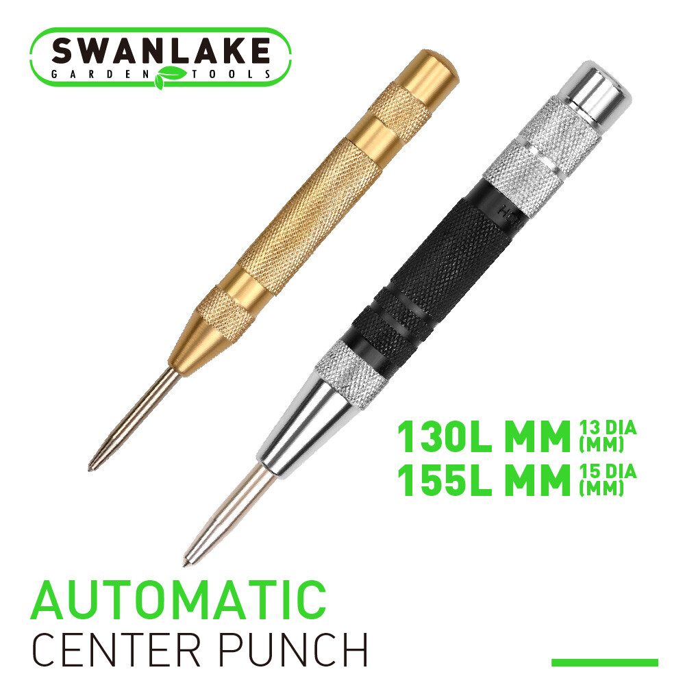 2 Super Strong Automatic Centre Punch Adjustable Spring Loaded Metal Drill TooL