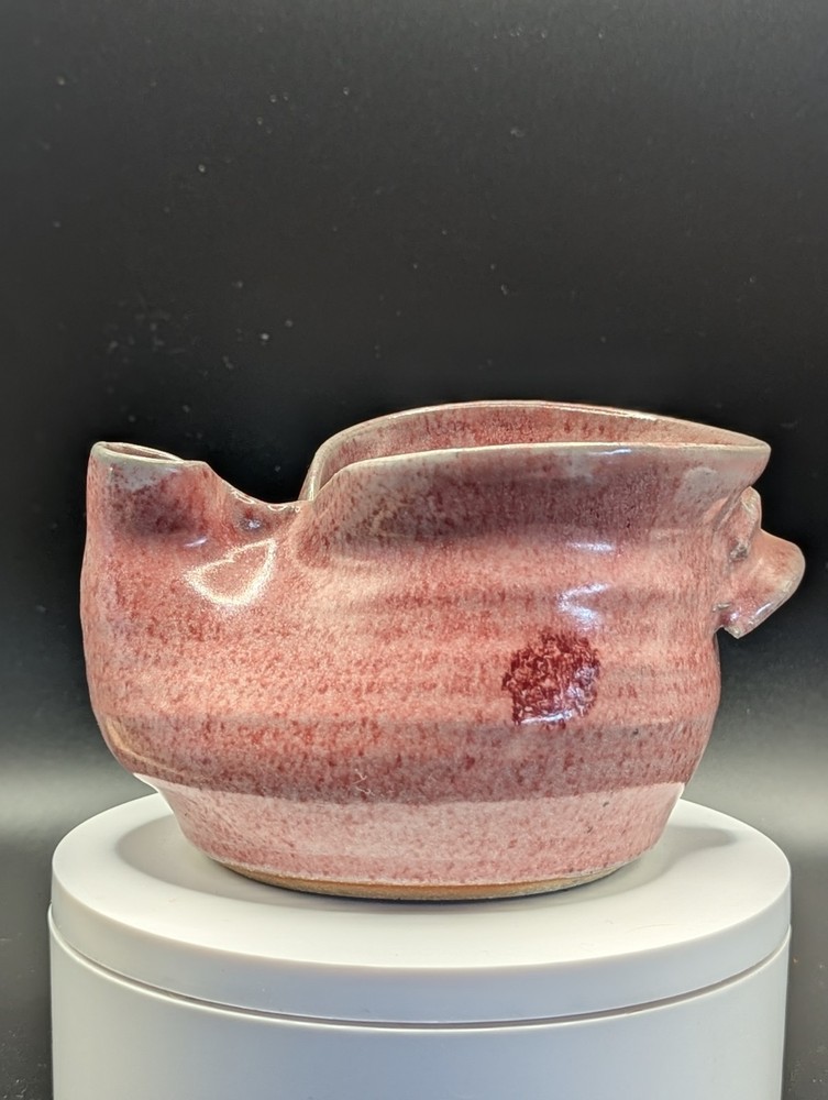 Handmade Pottery Creamer Dish in Pink