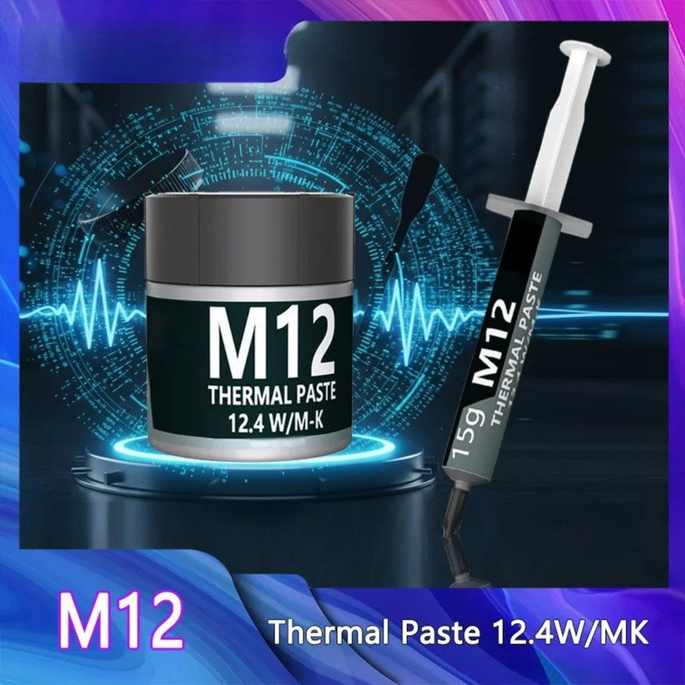 Thermal Paste 12.4W/mK CPU GPU Cooling Compound PC Heatsink Grease Kit Tool 1pc