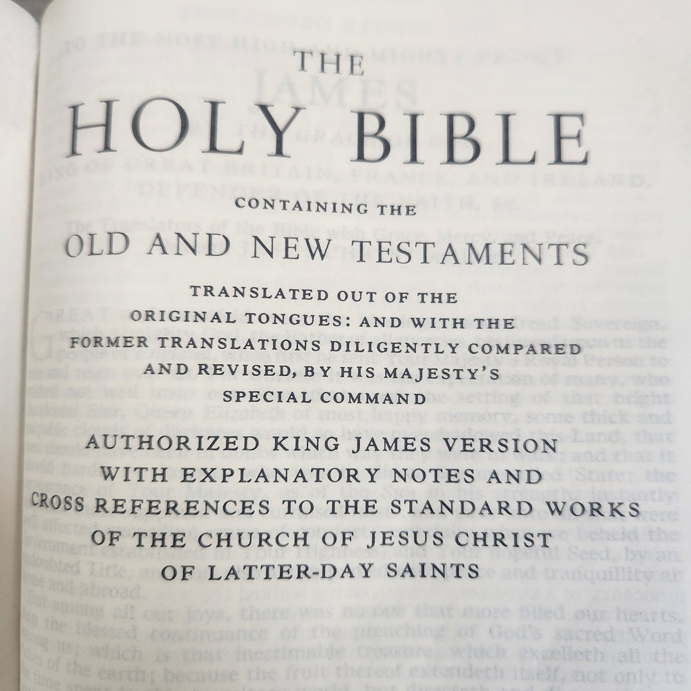 VTG Holy Bible King James Version LDS Explanatory Notes Cross References Leather