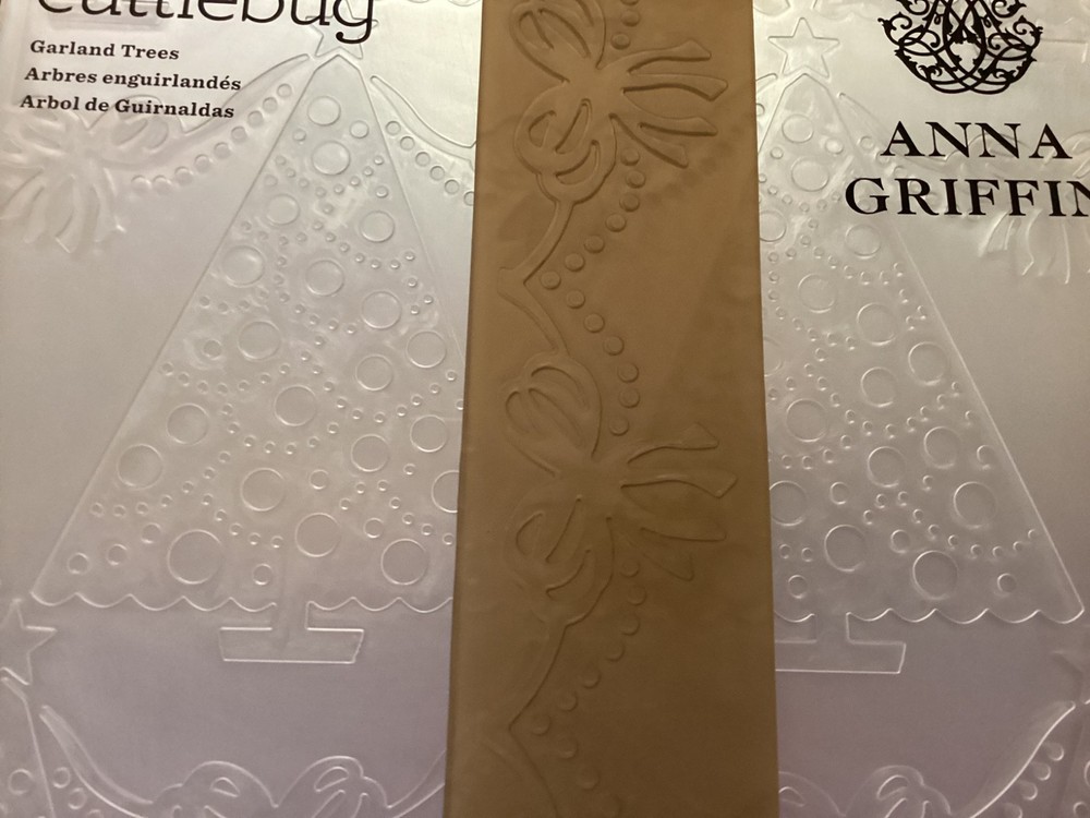Anna Griffin Garland Trees Embossing Folder 5x7