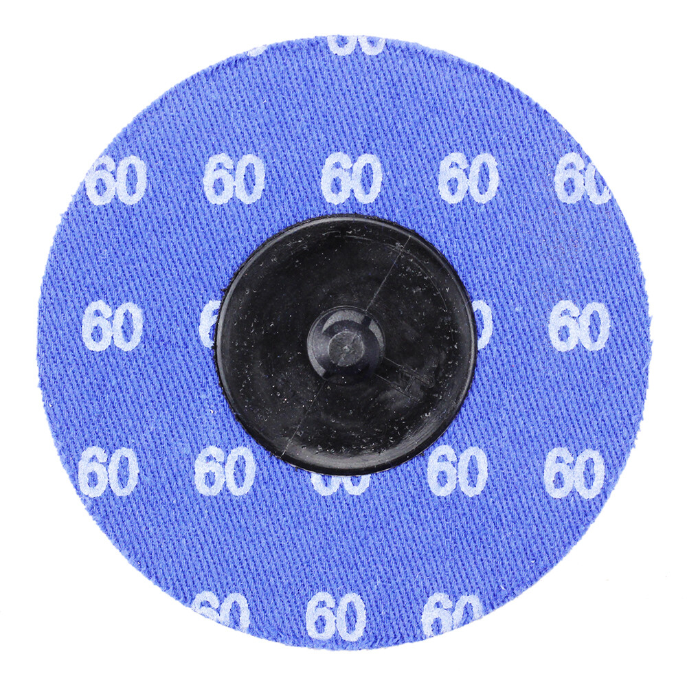 50 Pack - 3" 60 Grit A/O Quick Change Sanding Disc Black Hawk, Type R Roloc