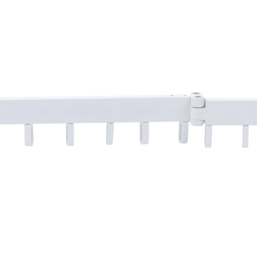 Laundry Clothes Storage Drying Rack Retractable Tri-Folding Hanger Wall-mounted