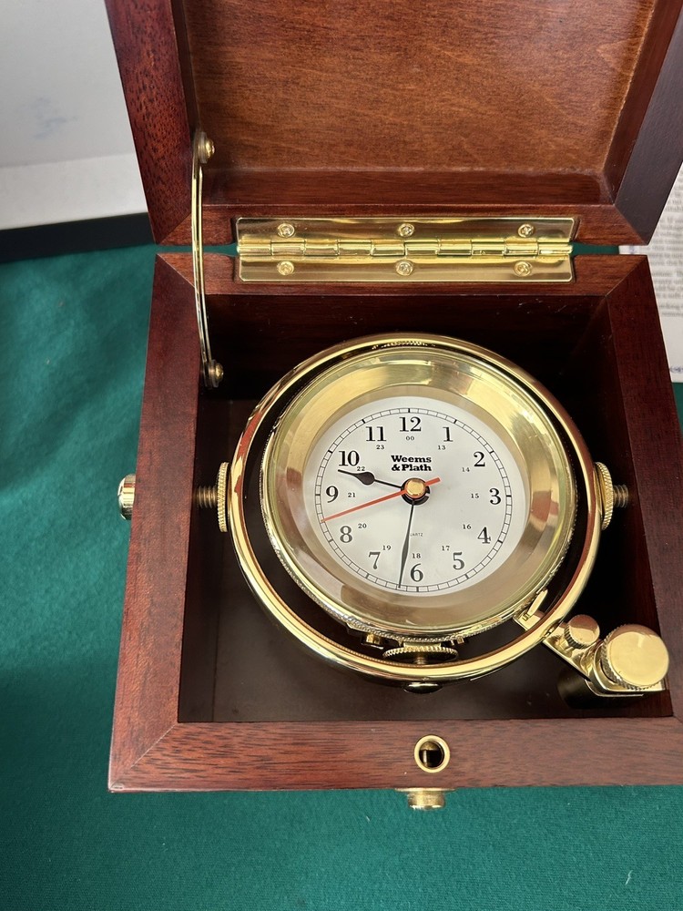 Weems & Plath Gimballed Box Clock Model 701100