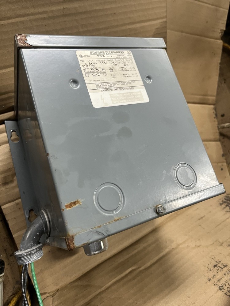 Square D 9728 H-1 Single Phase Transformer Dry Type