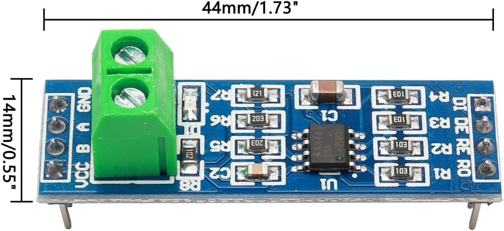 5 PCS RS-485 MAX485 Transceiver Chip Module TTL to SCM...