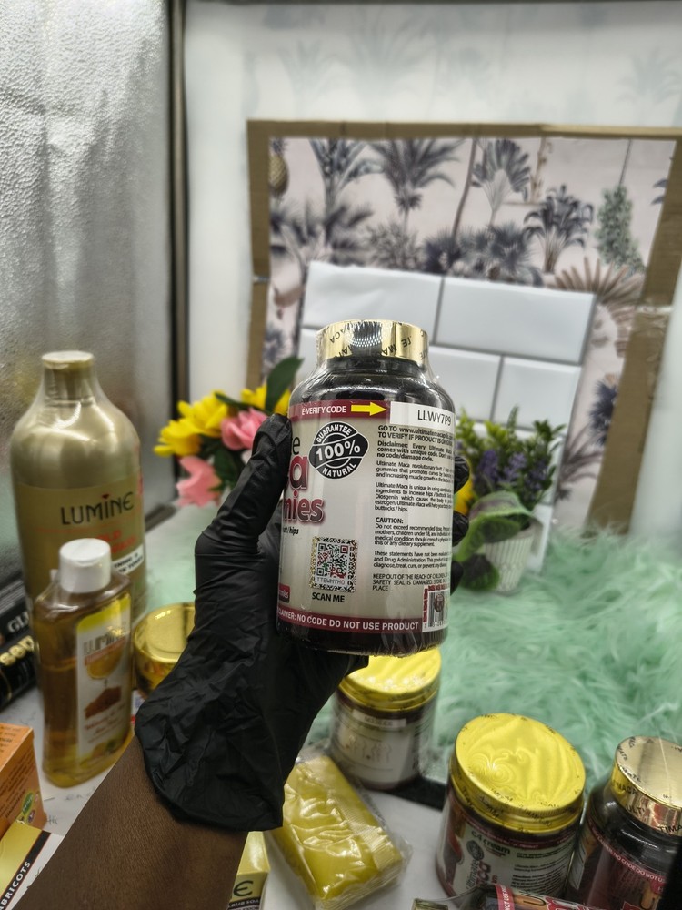 Ultimate Maca Gummies. 120/bottle. 400ml specialty for butt/hips. 💯 Authentic