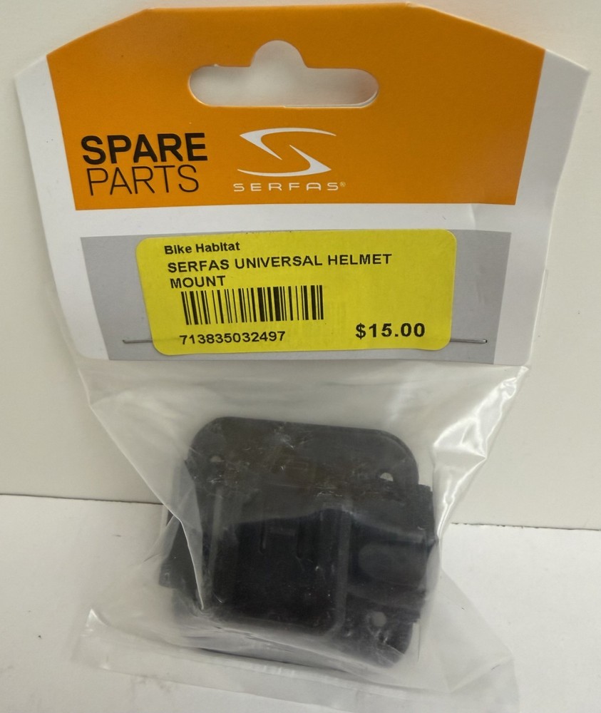 Serfas Universal Helmet Mounting Bracket - Replacement Helmet Mount