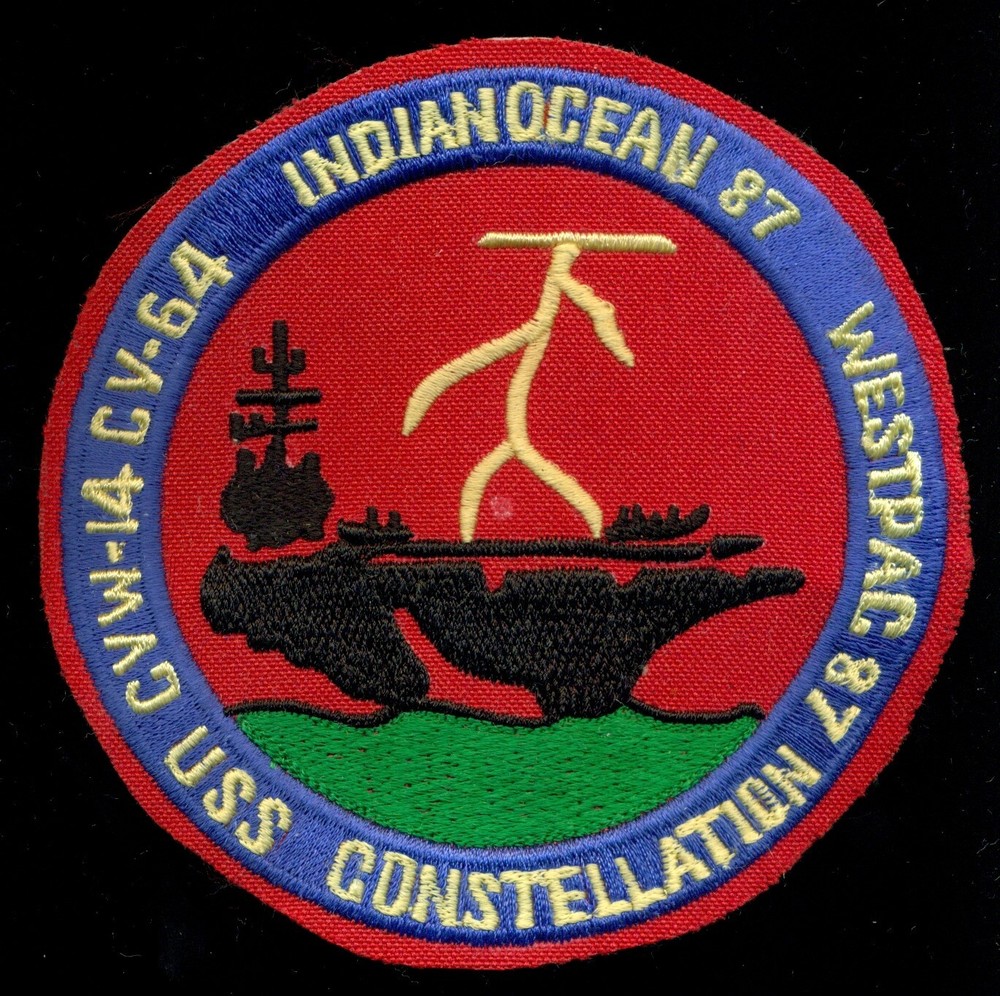USN USS Constellation 1987 WESTPAC CVW-14 CV-64 Patch AA-5
