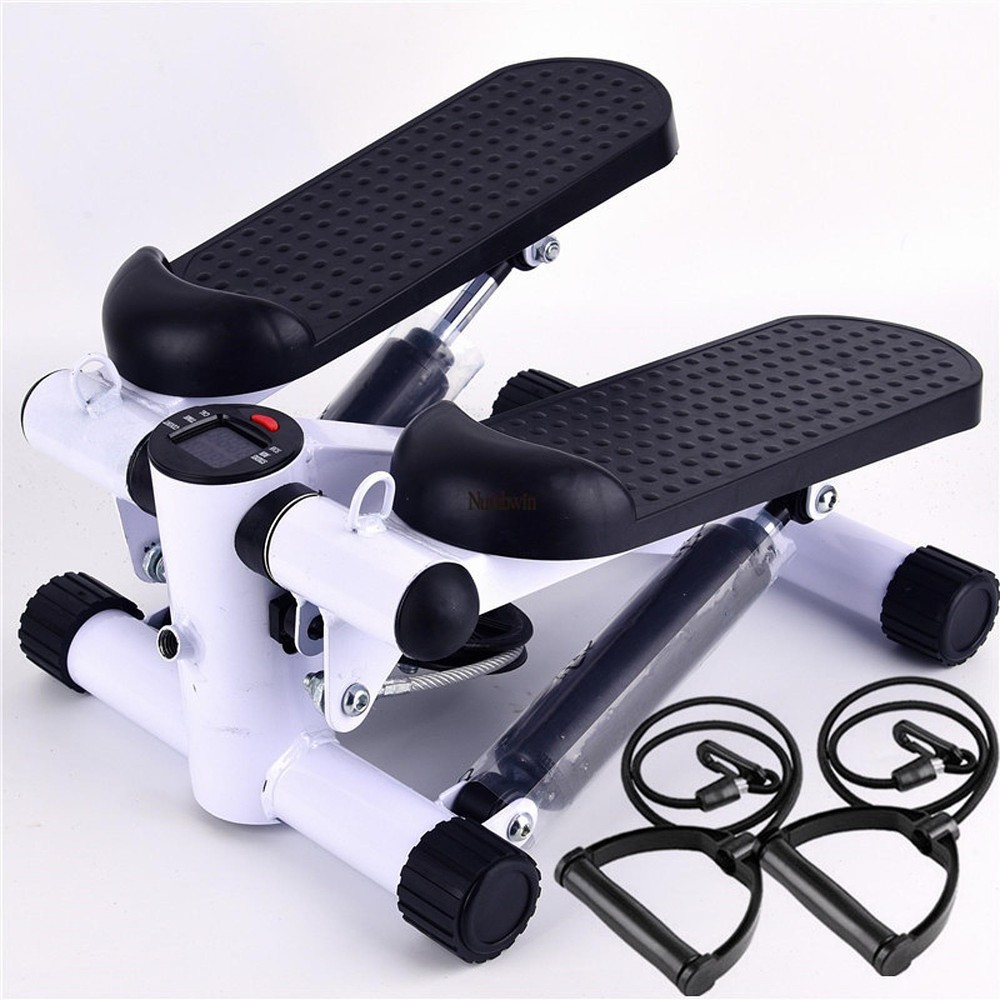 2x Stair Stepper Pedals Elliptical Machine Foot Pedals with Pull Ropes