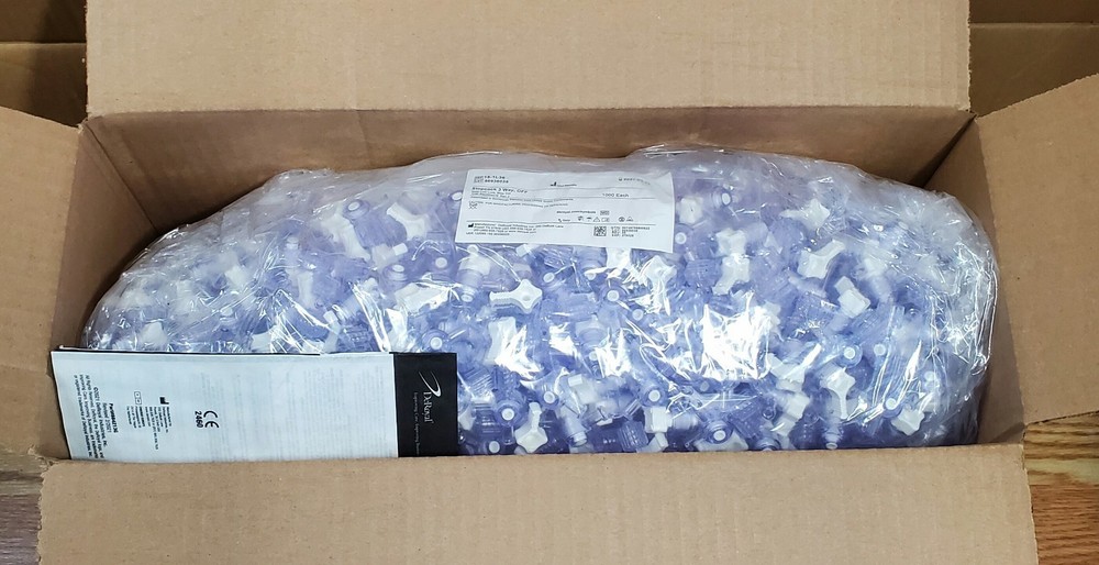 (1000-Pcs.) 3-Way Stopcock Luer Lock Connection Adapter