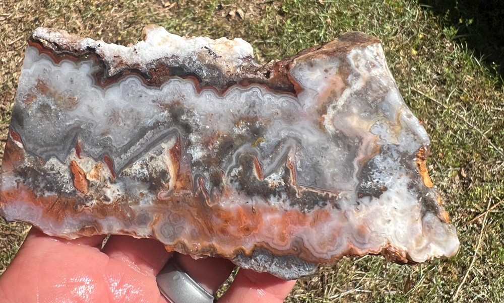 Mexican Crazy Lace Agate Slabs - 215g