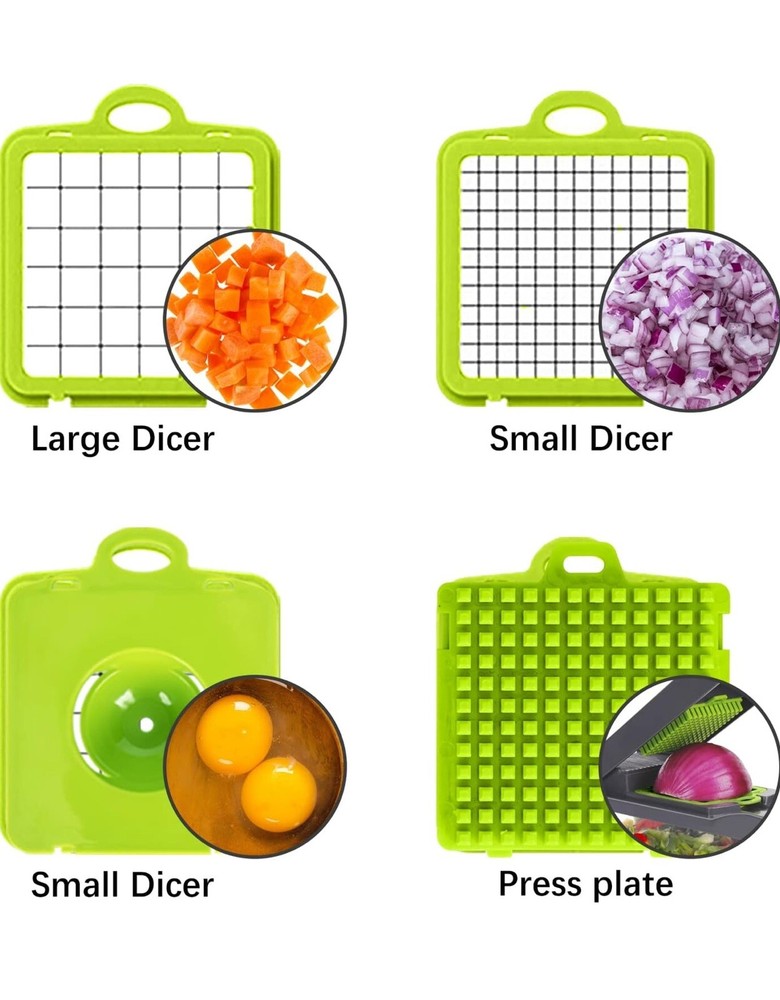 12-in-1 Vegetable Chopper, 7 Blade Veggie Chopper, Practical Food Chopper