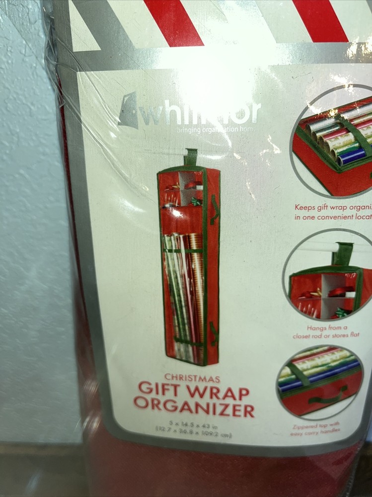 Christmas Gift Wrap Storage Organizer