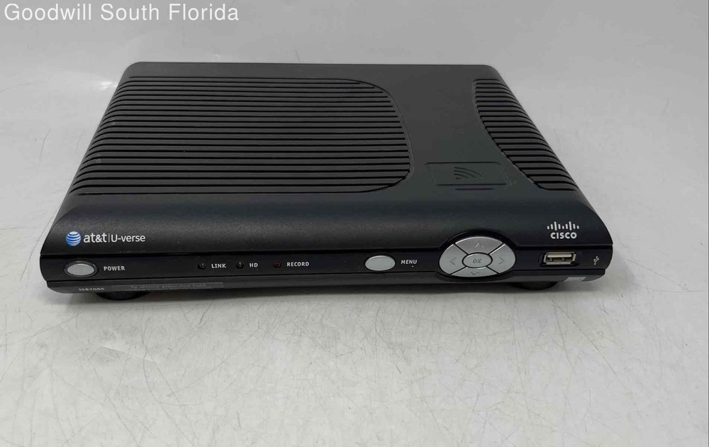 Cisco AT&T U-Verse Basic SD/HD With Wifi Set Top Box Receiver Not Tested