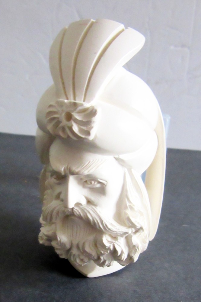 Turkish Meerschaum Pipe with Sultan's Head
