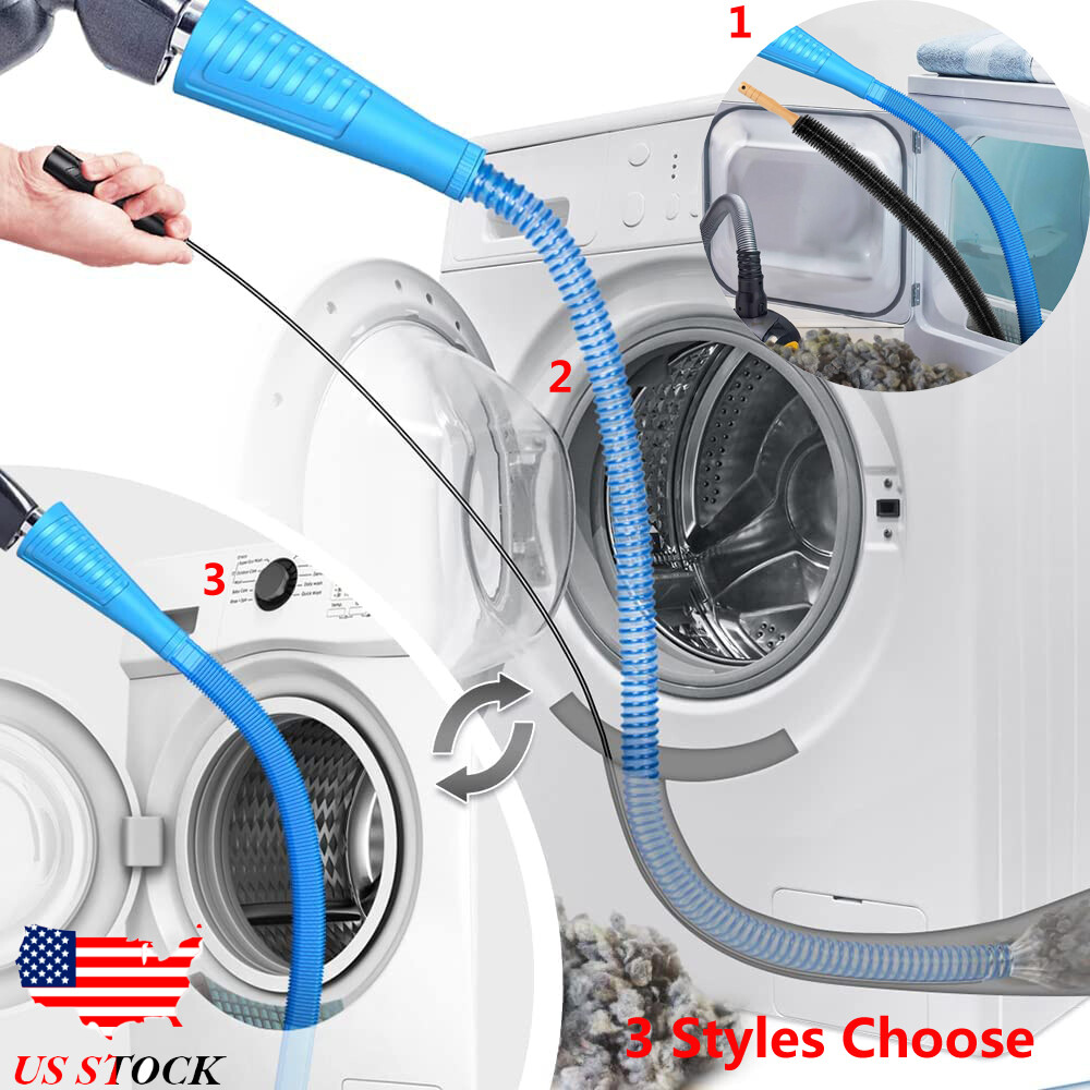 Dryer Vent Cleaner Kit Vacuum Hose Attachment Bendable Dryer Lint Remover Guide