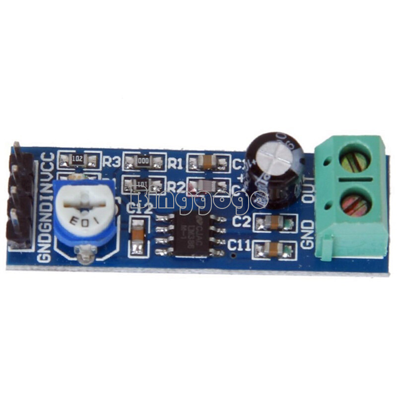 5PCS 5-12V LM386 200Times Audio Amplifier Module Input 10K Adjustable Resistance