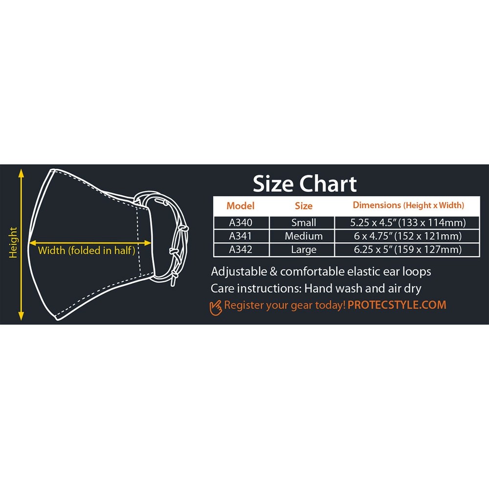 Protec Face Mask designed for Wind Instruments SMALL A340