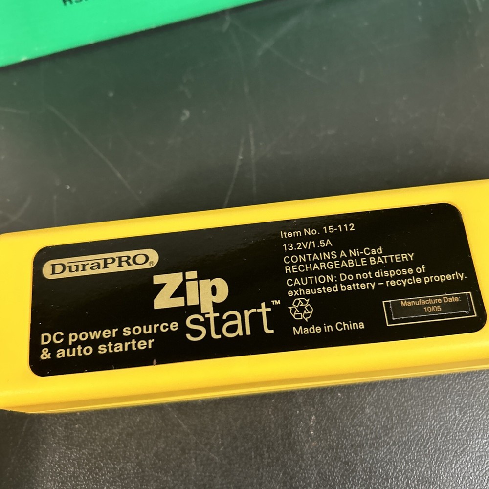 Dura Pro Zip Start 15-112 Power Source Untested Sold As Is