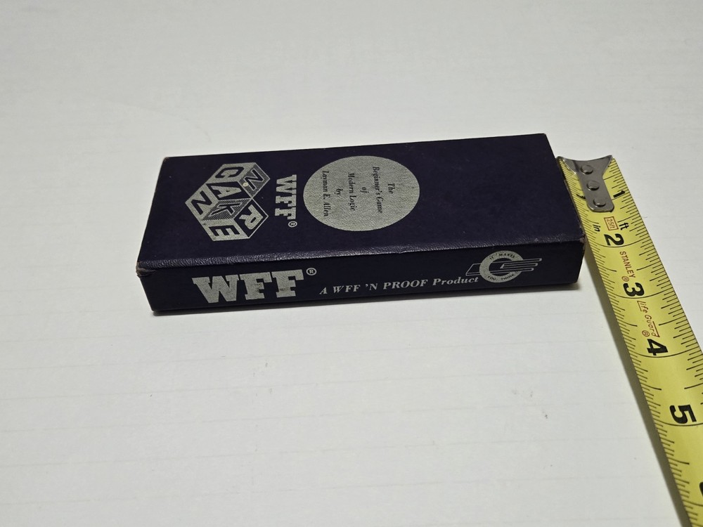 Vintage WFF Cube Logic Game From Wff 'N PROFF 1965 Complete In Box
