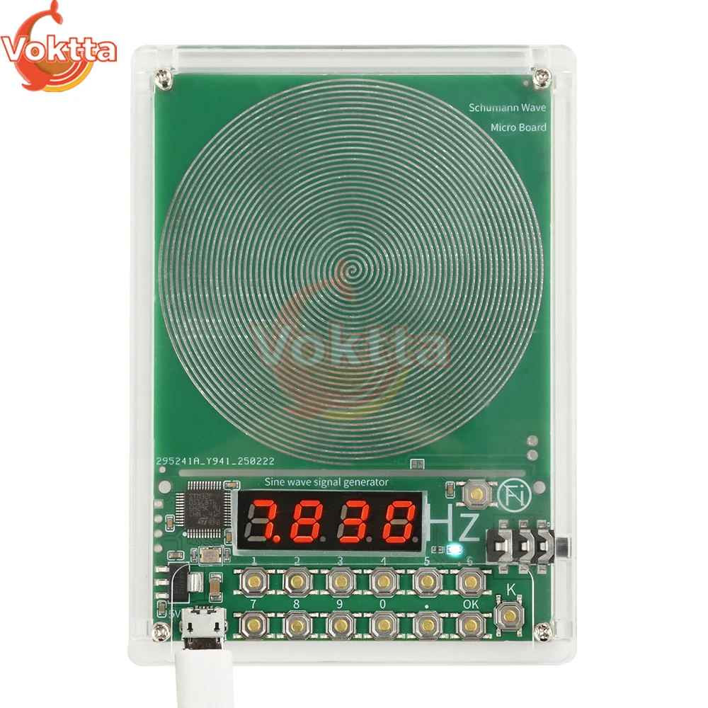 For Schumann Wave Generator Pulse Sine Frequency+Audio Output Connector+Case