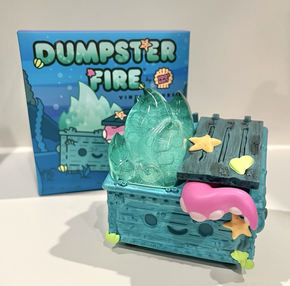 100% Soft Sunken Treasure Dumpster Fire SDCC Exclusive Vinyl Figure Comic Con