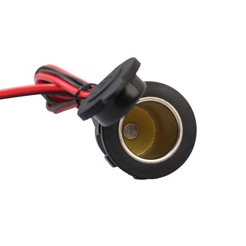 2PCS Car 12v Cigarette lighter Charger Cable Female Socket Plug Connector