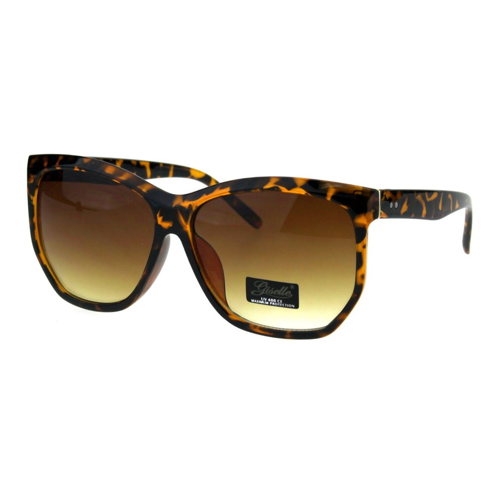 Womens Designer Style Sunglasses Oversized Square Angled Frame UV 400
