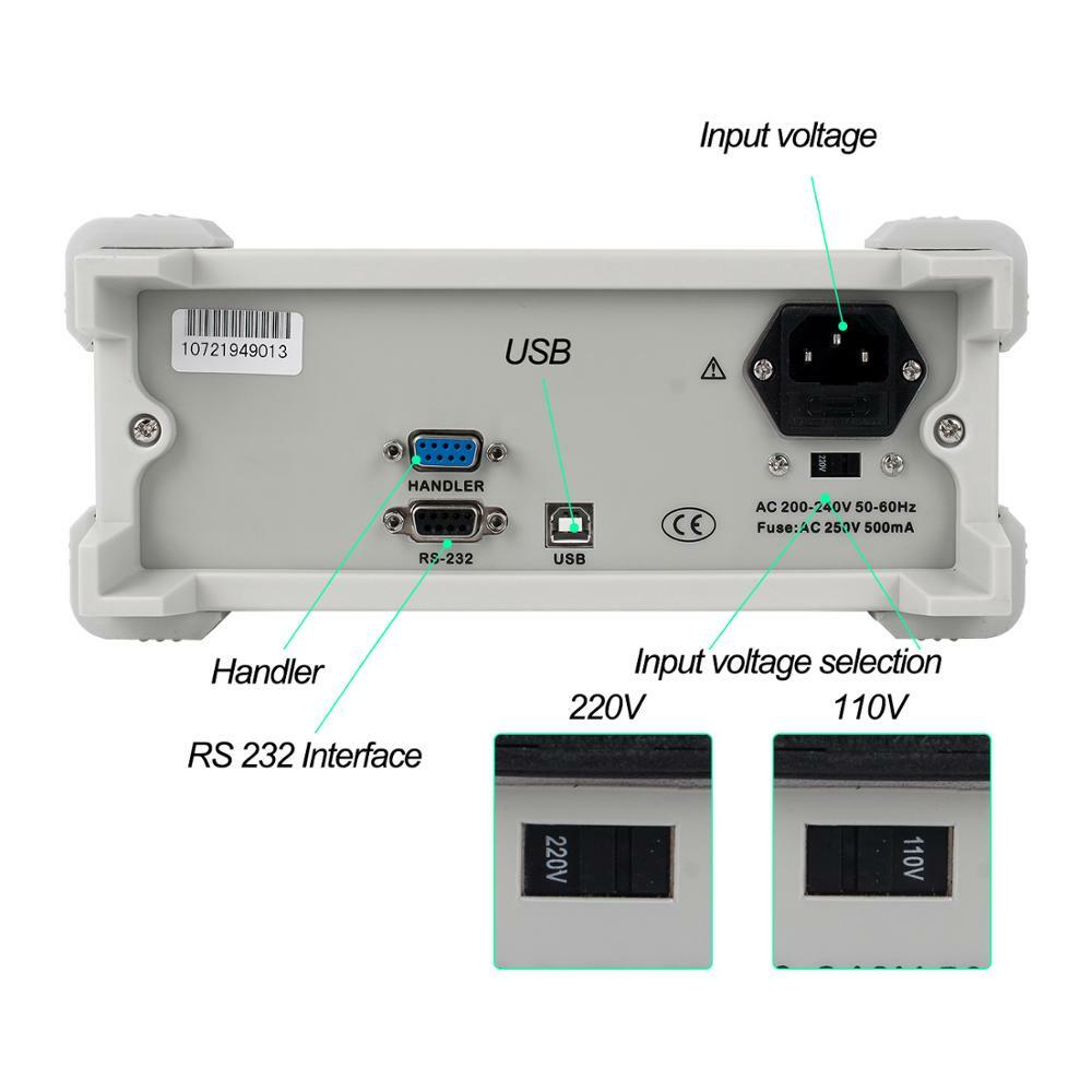 Digital Bridge Desktop LCR Tester DCR Frequency Capacitance Resistance Meter
