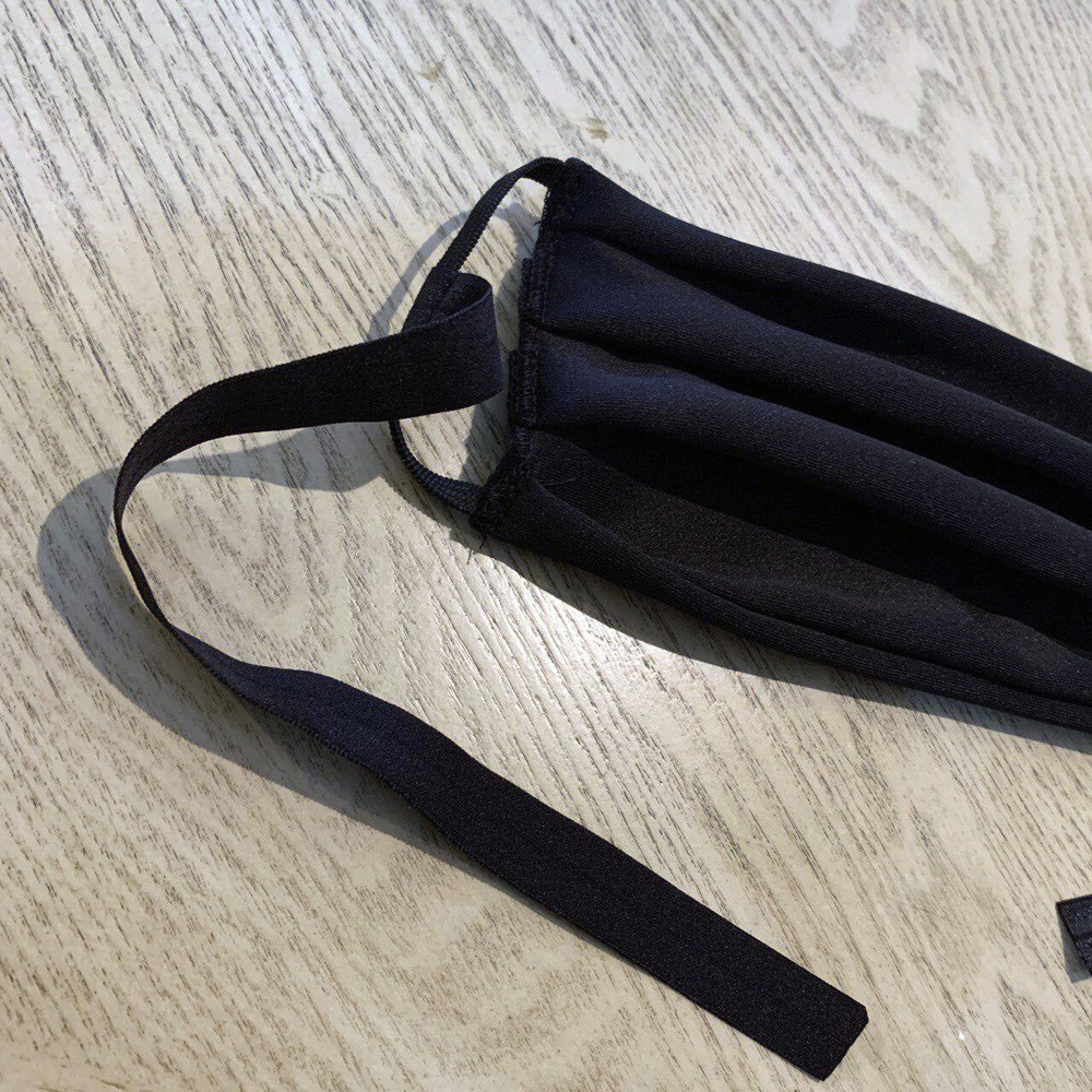 Reusable Rectangular Adjustable Washable Black Face Mask - Free USA Shipping