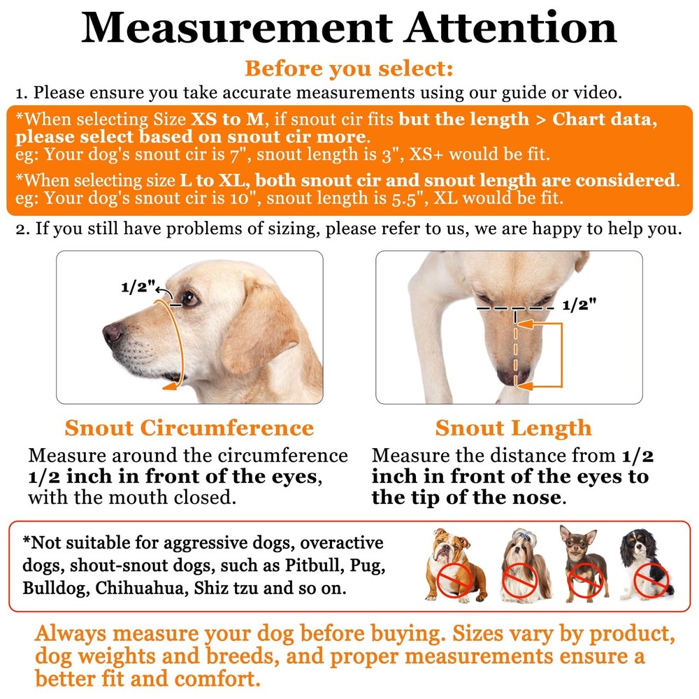 Dog Muzzle Soft Mesh Muzzle for Small Medium Large Dogs Labrador German Sheph...