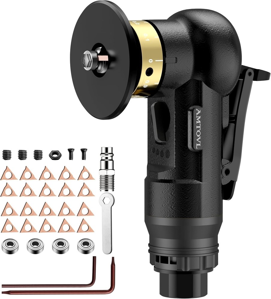 Adjustable Pneumatic Chamfer Tool with Safety Features - Lightweight & Efficient