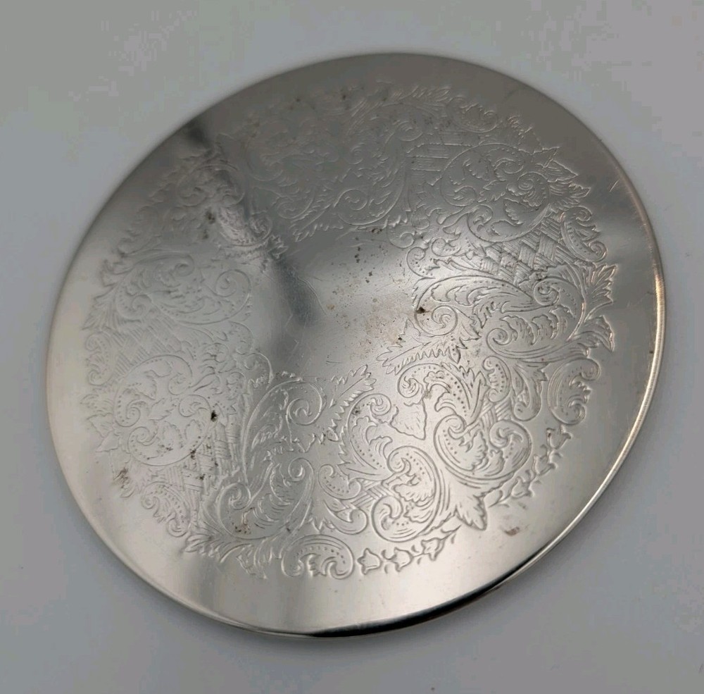 Vintage Set of 4 Silver-Plated Coasters
