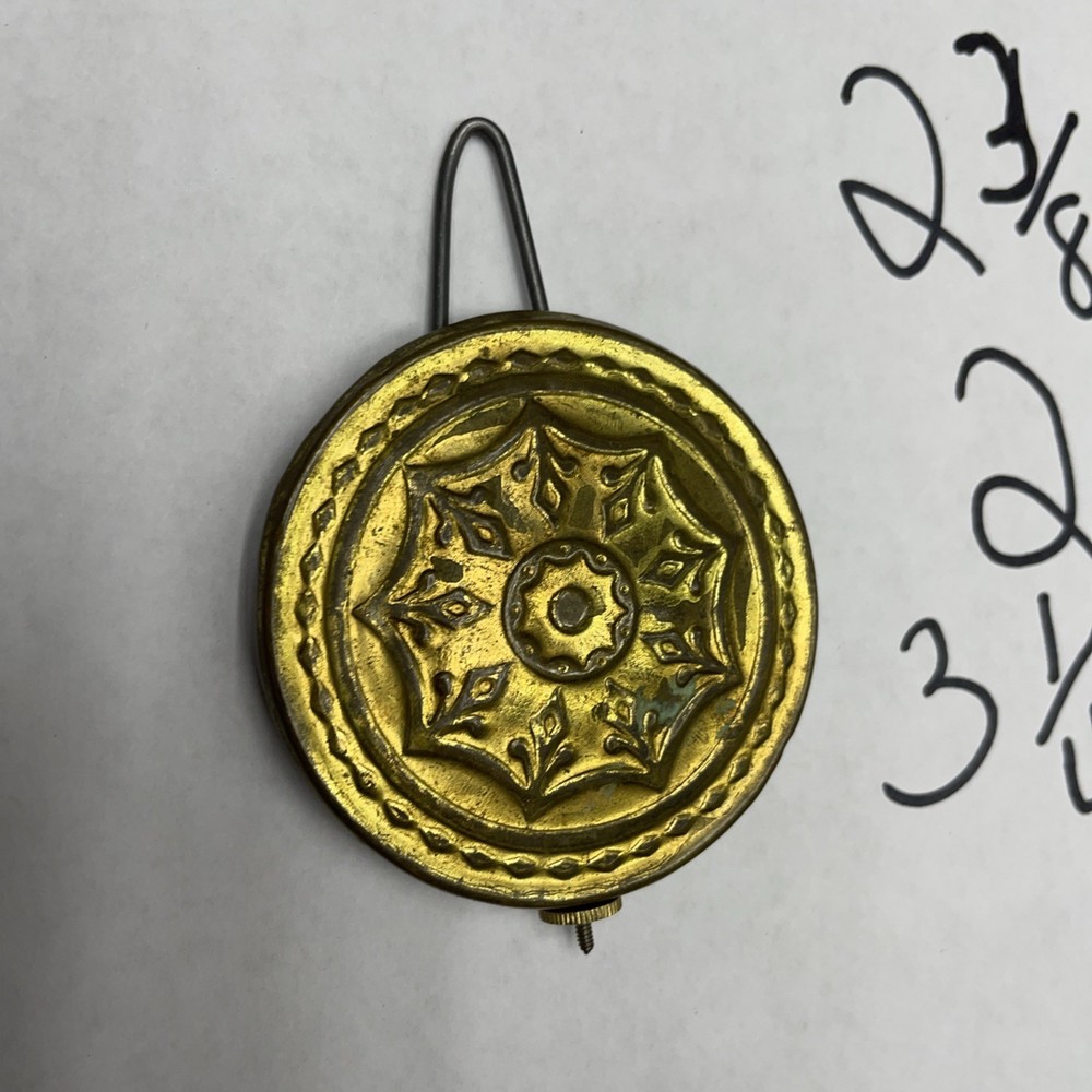 Antique Pillar & Scroll OG Medallion Pendulum Bob