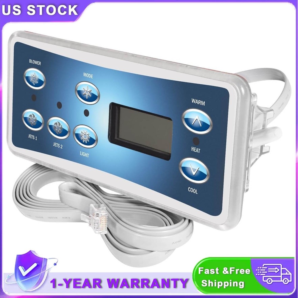 VL701S Topside Control Panel with 7-Button VS510SZ Controllers for Balboa 53189