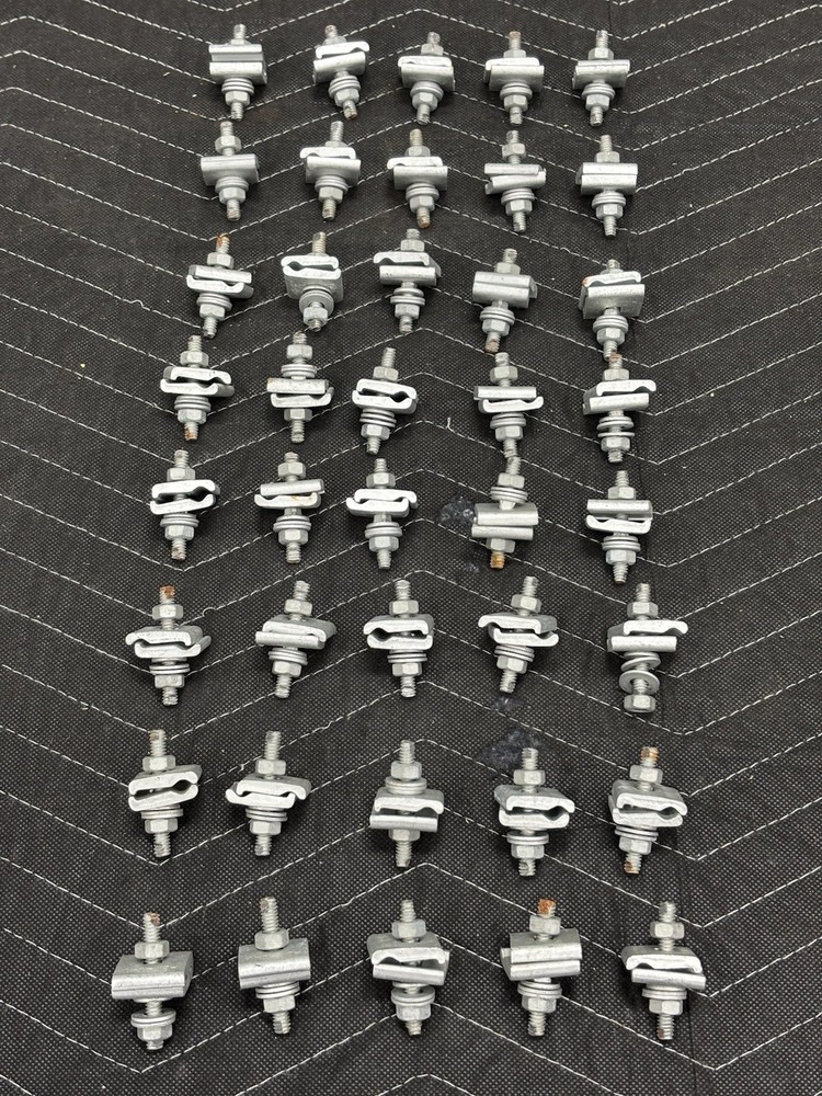 Qty 40 - Diamond #26-09015, "D" Cable Lashing Wire Clamp, “Bug Nut”