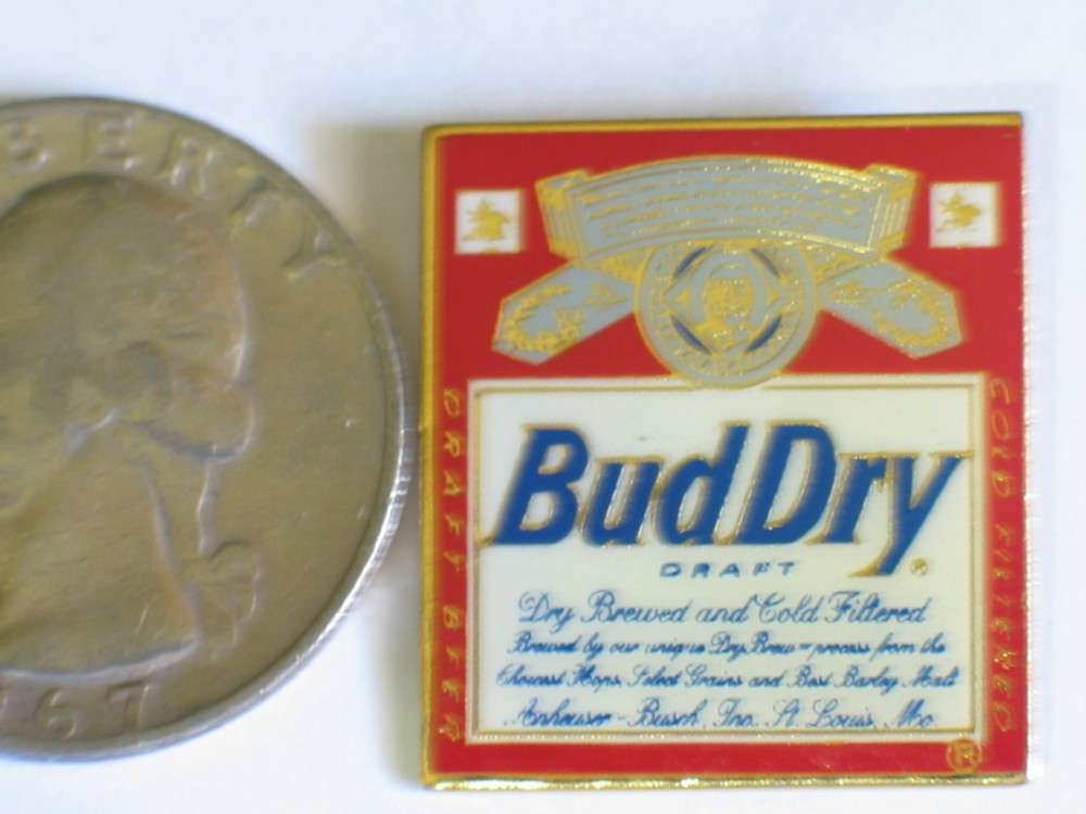 Bud Dry Draft Beer Pin , (**)
