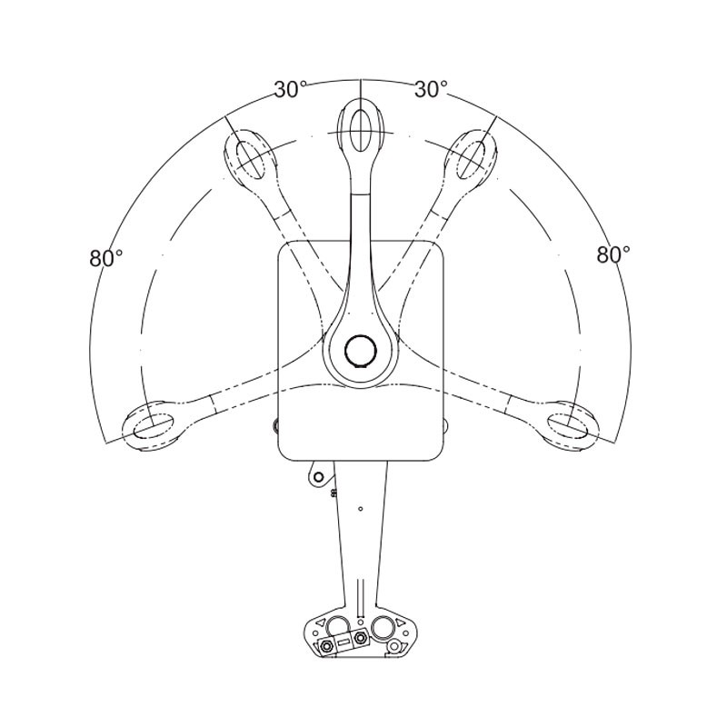Ultraflex B400 Single Lever Bulkhead Control For Boat Engine