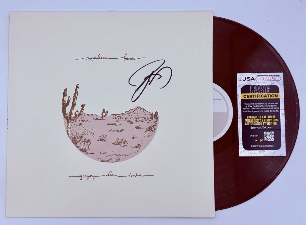 Gregory Alan Isakov Signed Appaloosa Bones Colored Vinyl LP Record JSA COA