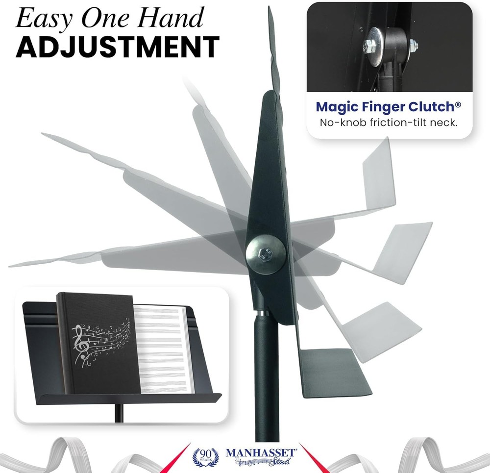 Professional Grade Music Stand - Easy Adjustability