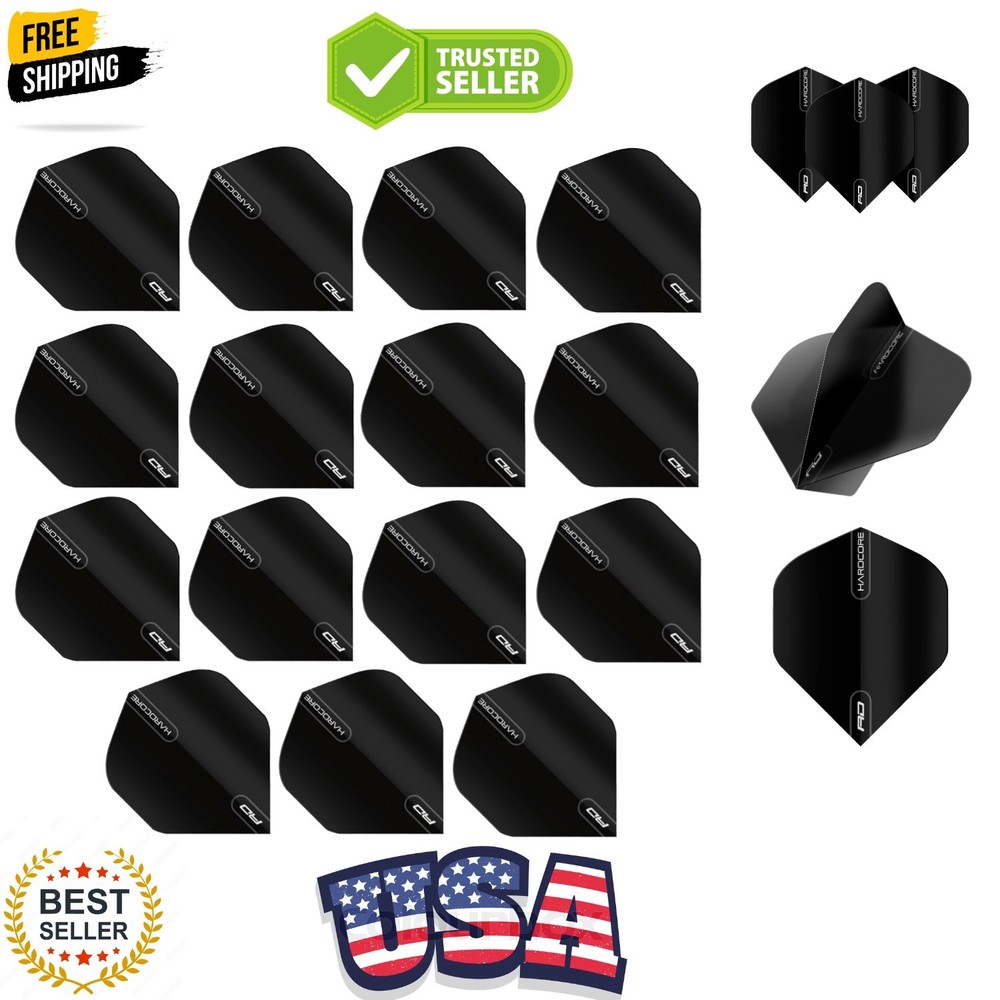 Hardcore XT Patterned Extra Thick Standard Dart Flights - 5 Sets Per Pack 15 ...