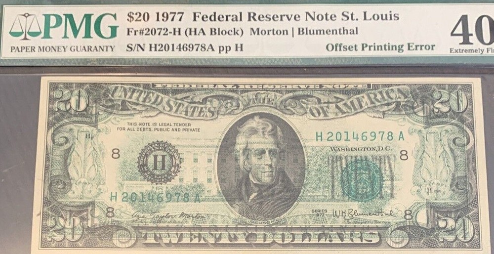 PMG40 Offset Printing Major 1977 20$ 6978A