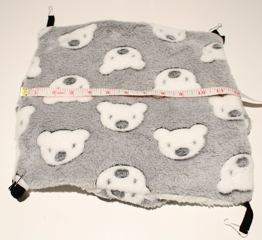 Cage Hammock & Bed Pad Hanging Plush Double Layer Small Animal 2pc