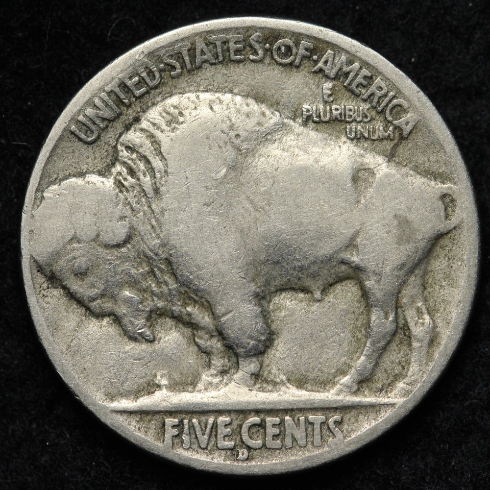 1917-D Buffalo Nickel CHOICE FINE E459 KACH
