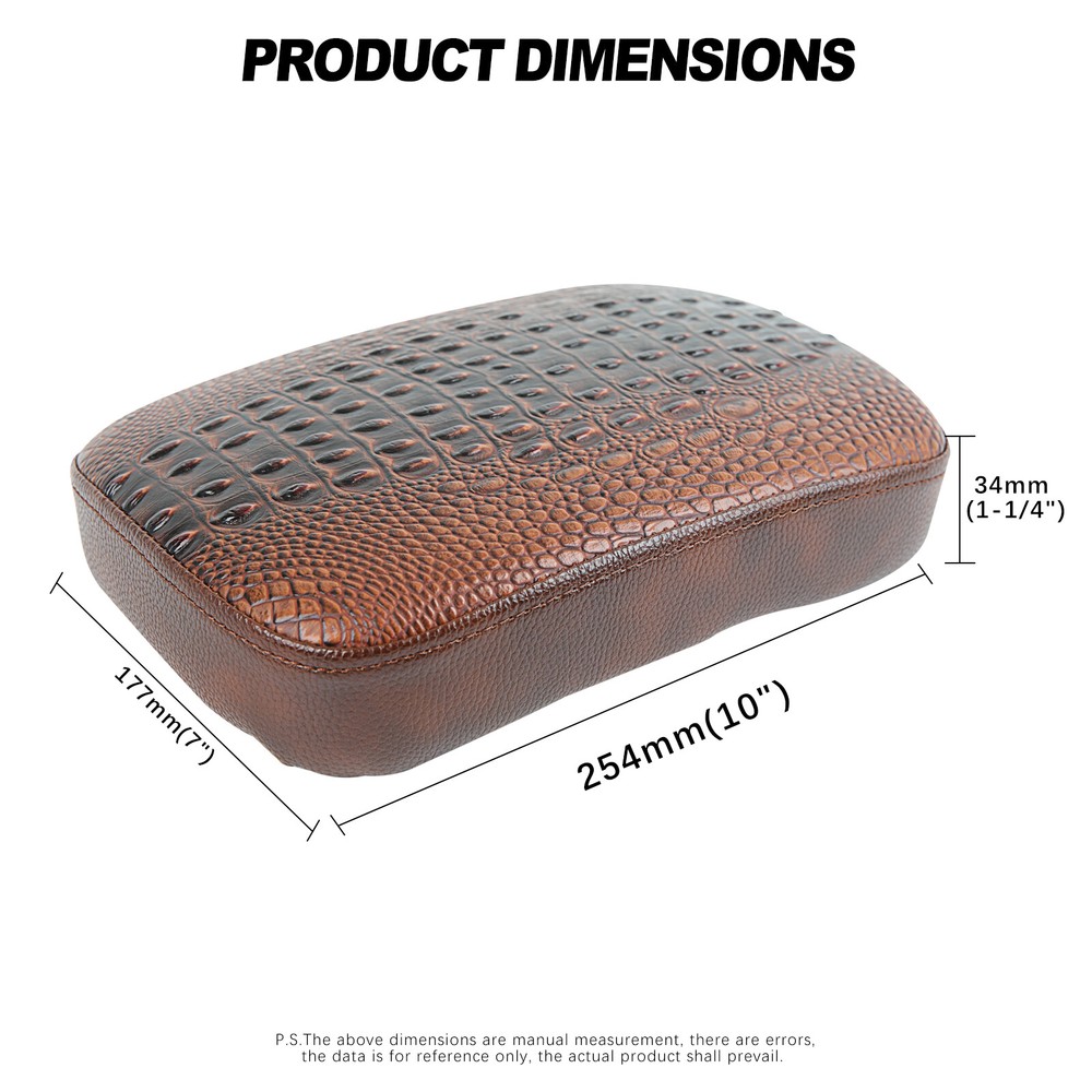 For Harley Motorcycle Pillion Passenger Pad Seat 8 Suction Cup Pad Rectangular